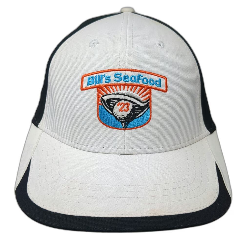 Fahrenheit Headwear Baseball Cap White One Size Bills Seafood Golf Slideback Hat